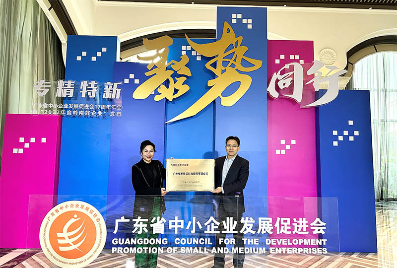 廣東省“專精特新”企業(yè)稱號！